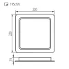 Downlight fitting TAVO LED