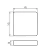 Accessory for downlight fittings TAVO FRAME