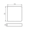 Accessory for downlight fittings TAVO FRAME