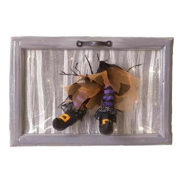 Halloween Decorations My Other Me Light Witch Frame