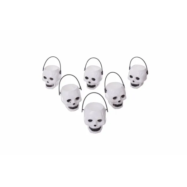 Halloween-koristeet My Other Me Mini Pääkallot (6 uds) (6 x 5 x 5 cm)