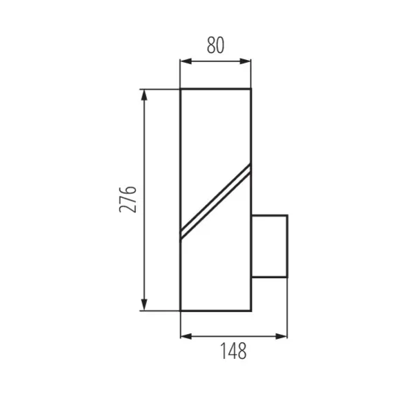 Garden light fitting with replaceable light source LAVEN