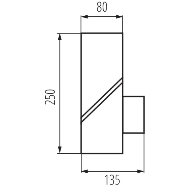 Garden light fitting with replaceable light source LAVEN