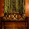 Gaismas aizkars Springos CL4054 200 LED girlianda, lāsteku lampiņas, silti balts