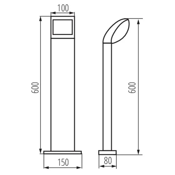 LED garden lighting fixture ABETE LED