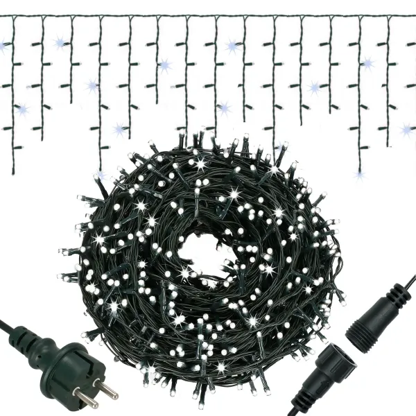 Лед-гирлянда «Водопад» Springos CL4038, 300 LED, холодный белый