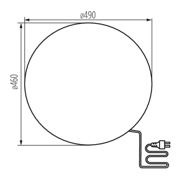 Garden light fitting with replaceable light source STONO N