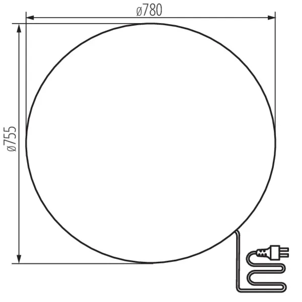 Garden light fitting with replaceable light source STONO N