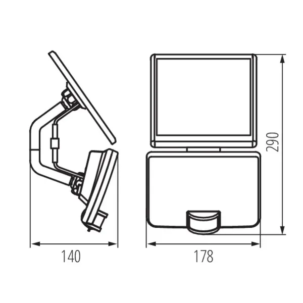 Solar LED light fitting FL SOLNAR SLR