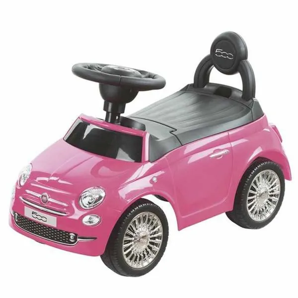 Kolmipyöräinen RIDE ON CAR FIAT 500 PINK Pinkki