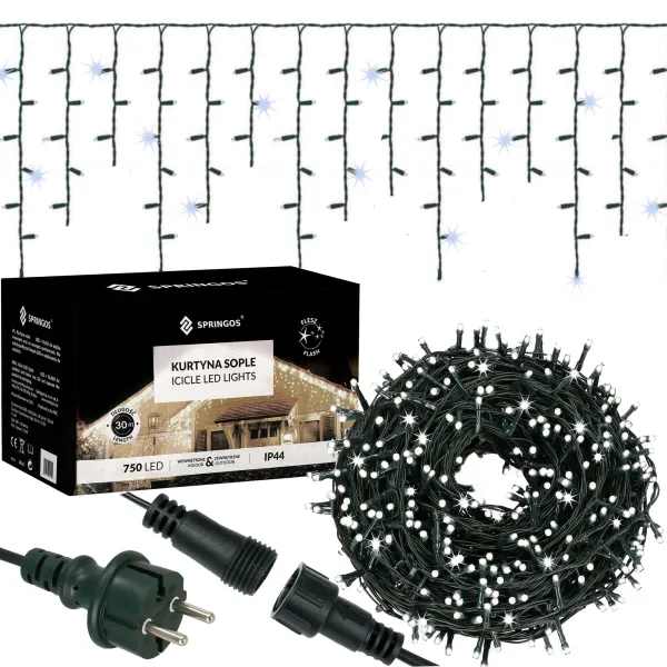 Светодиодный светильник-занавес Springos CL4041 750 Led 30 м