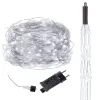 Новогодние огни Springos CL0094 300 LED на электричестве ангельские волосы холодный белый