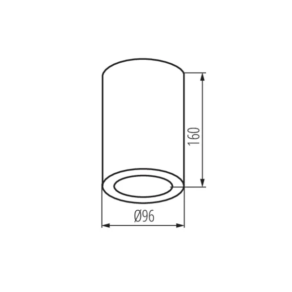 Ceiling-mounted spotlight fitting AQILO IP65