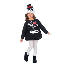 Costume for Babies My Other Me 12-24 Months Skeleton Black (3 Pieces)