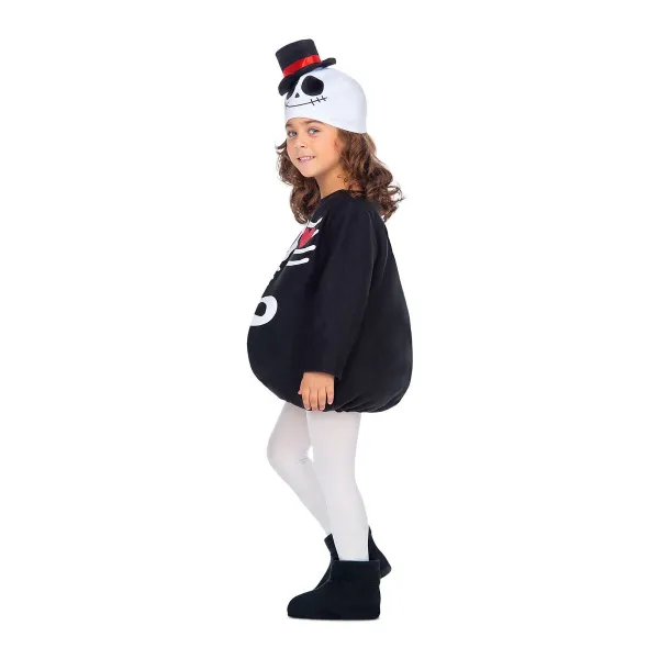 Costume for Babies My Other Me 12-24 Months Skeleton Black (3 Pieces)