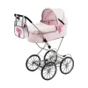 Leļlu Ratiņi Reig Dolls Pram Rozā 64 cm