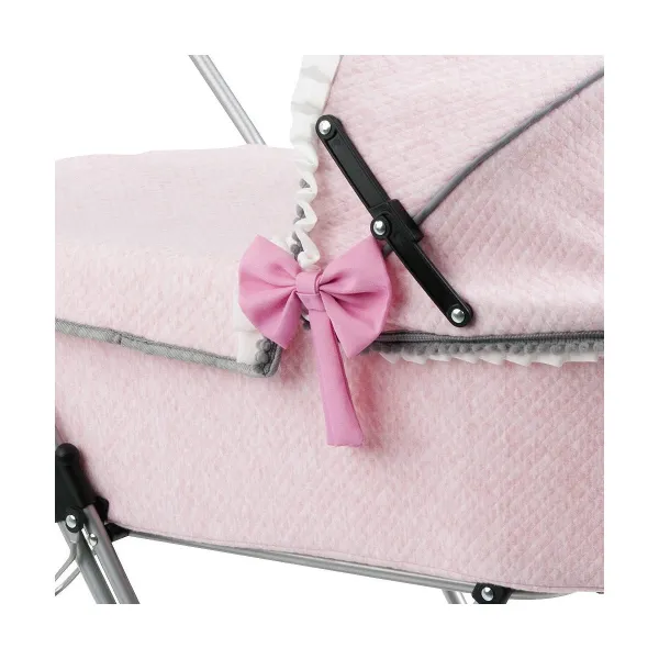 Leļlu Ratiņi Reig Dolls Pram Rozā 64 cm