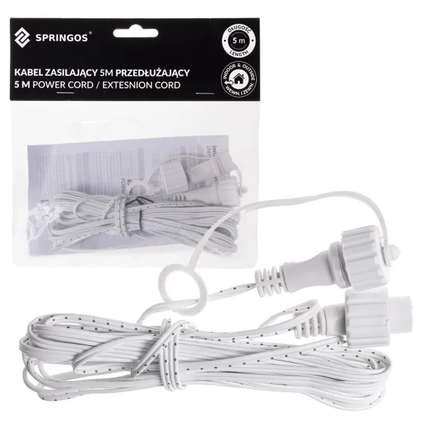Prailginimas LED Kalėdų eglutės lemputėms Springos CL0800 5m