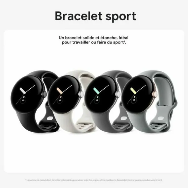 Viedpulkstenis Google Pixel Watch Melns 1,2" 1,6