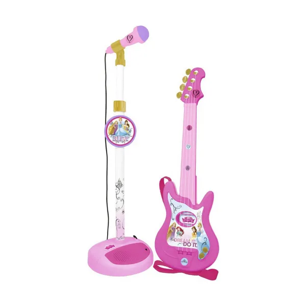 Kūdikių gitara Disney Princess Mikrofonas Rožinė Disnėjaus Princesės
