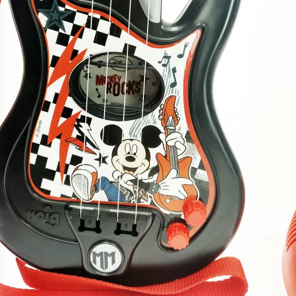 Muusikakomplekt Mickey Mouse Mikrofon Beebikitarr