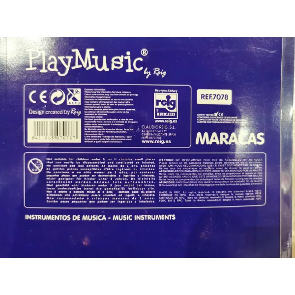 Muzikinis žaislas Reig Marakasai Medžio Plastmasinis