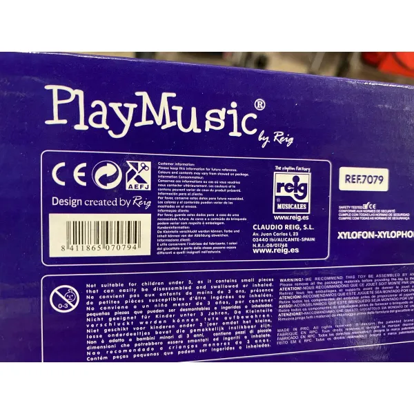 Ksilofons Reig Daudzkrāsains Koks Plastmasa