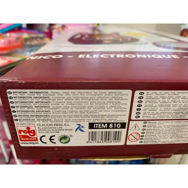Vauvakitara Reig Mikrofoni