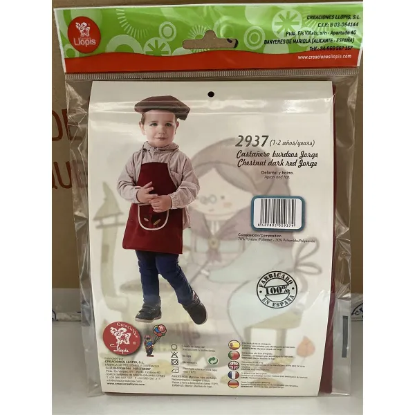 Costume for Children Castañero Red S 1-2 years Jorge