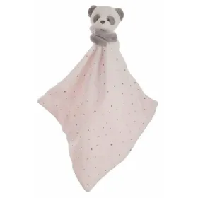 Doudou pliušinis žaislas 25 x 25 cm Panda Rožinė
