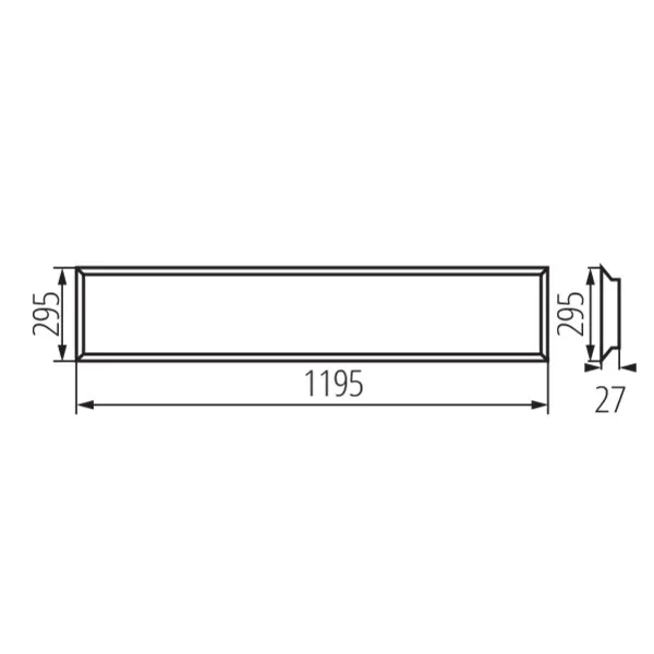 Recessed-mounted LED panel BLINGO LED