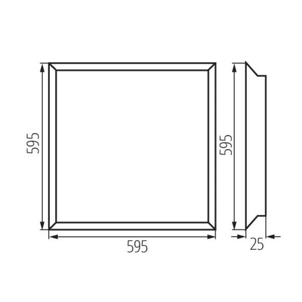 Recessed-mounted LED panel BLINGO LED