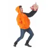 Маскарадные костюмы для взрослых Halloween Оранжевый Хряк sudadera (2 Предметы)