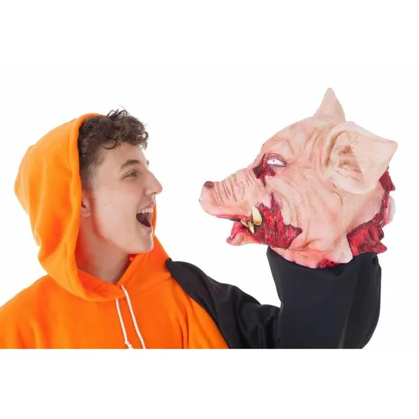 Маскарадные костюмы для взрослых Halloween Оранжевый Хряк sudadera (2 Предметы)