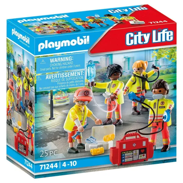 Playset Playmobil 71244 City Life Rescue Team 25 Kappaletta