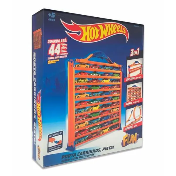 Mašinų parkas su Mašinomis Hot Wheels 30 x 27 x 6 cm Automobilių pervežėjas Mašina