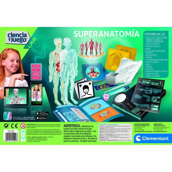 Teadusmäng Clementoni Superanatomía (ES)