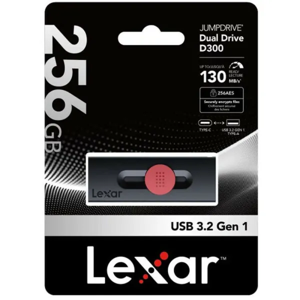 USB Zibatmiņa Lexar LJDD300256G-BNBNG