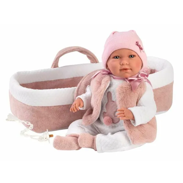 Vauvanukke Llorens Mimi Pinkki 40 cm Lastenvaunut