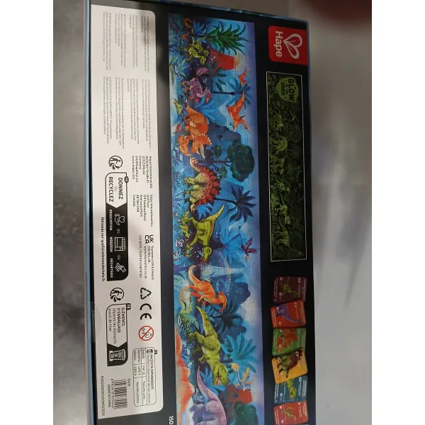 Puzzle Hape 150 x 30 cm 150 x 30 x 0,2 cm Dinosaur 200 Pieces