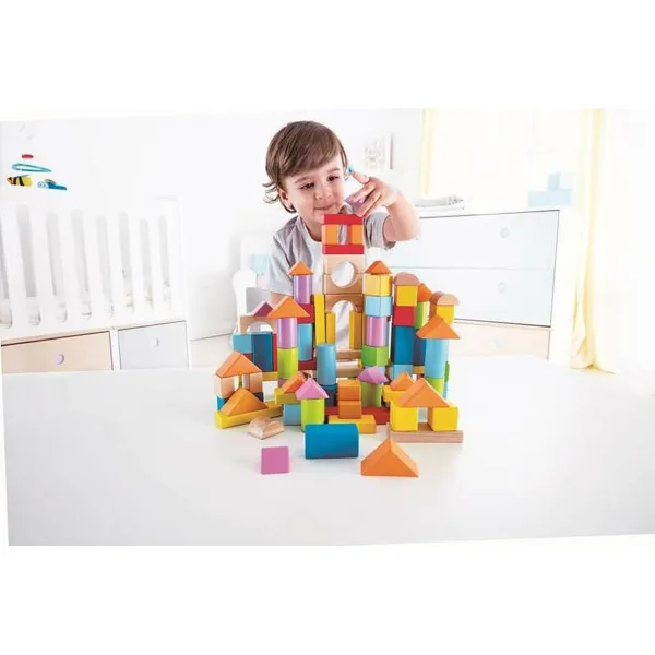 Klucīšu Būvēšanas Spēle Hape 101 Daudzums 27 x 22 x 13 cm