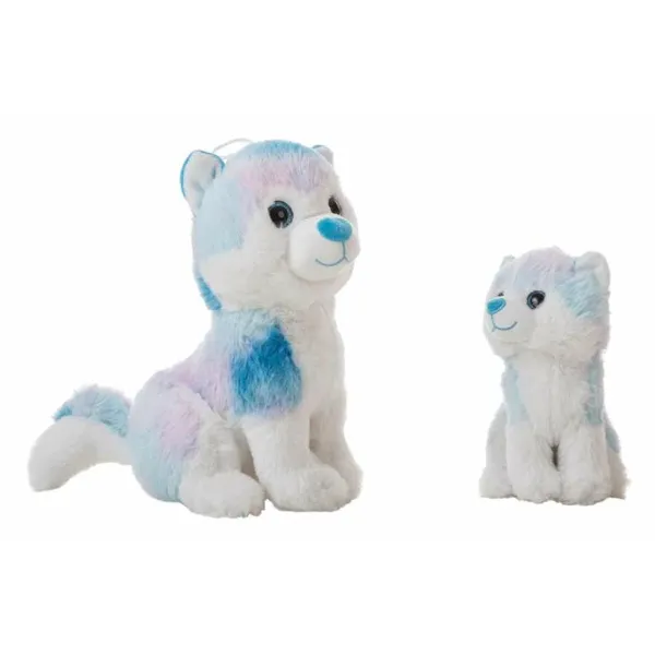 Pehmolelu Sininen Husky 28 cm