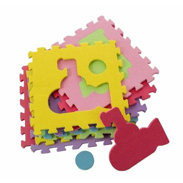 Коврик-паззл полиэстер 30 x 30 x 1 cm транспорт 9 Предметы