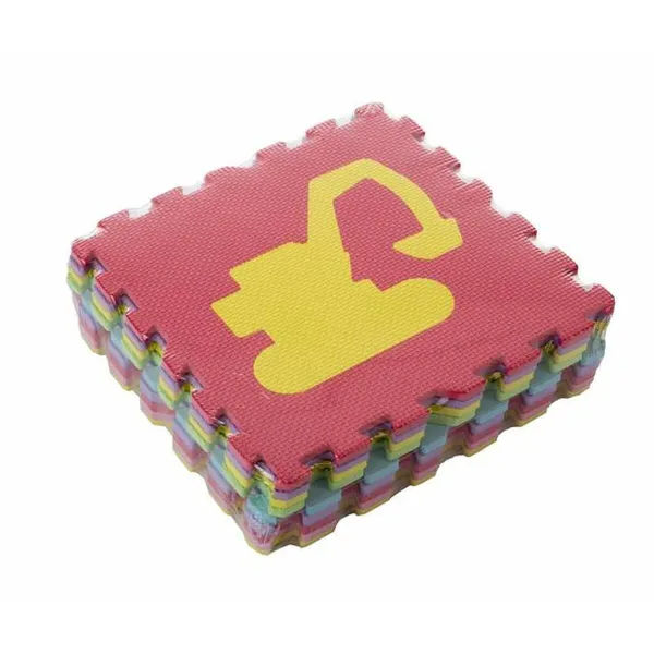 Puzzle Carpet Polyester 30 x 30 x 1 cm Transporter 9 Pieces
