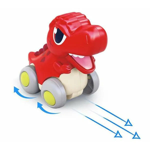 Vauhtimoottoriauto 13 x 12 x 13 cm Dinosaurus Punainen