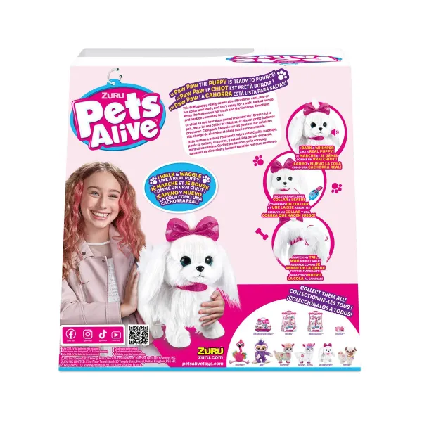 Interaktiivinen koira Lil Paw Paw Puppy Pets Alive 30 x 18 x 30 cm