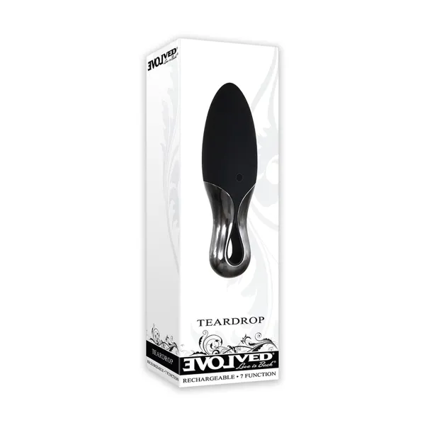 Lodveida Vibrators Evolved Teardrop Melns