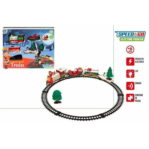 Elektrinis traukinys Speed & Go 91 x 44 x 30 cm 20 Dalys