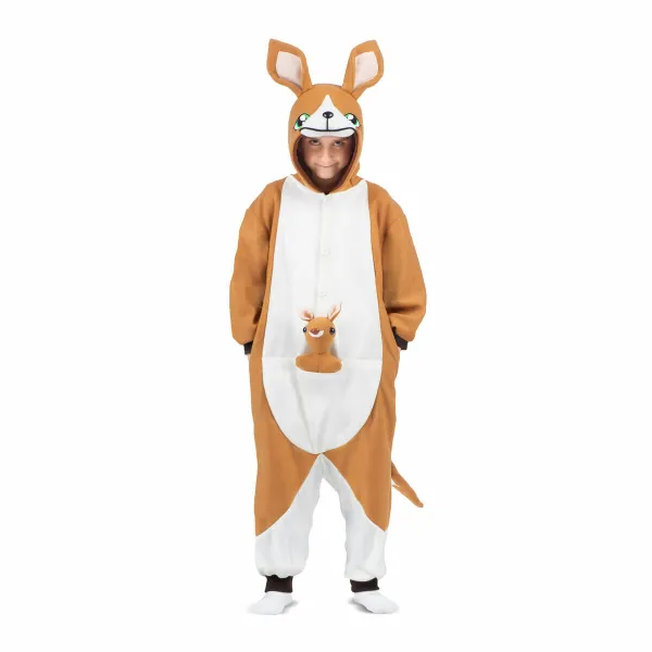 Costume for Children My Other Me Brown Kangaroo 3 Pieces