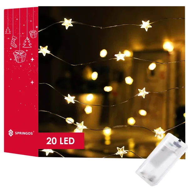 Ziemassvētku lampiņas Springos CL0070 20 LED
